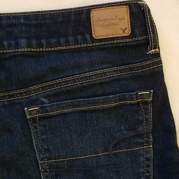 Women's American Eagle Jeans Size 6 Stretch Dark - Picture 5 of 5